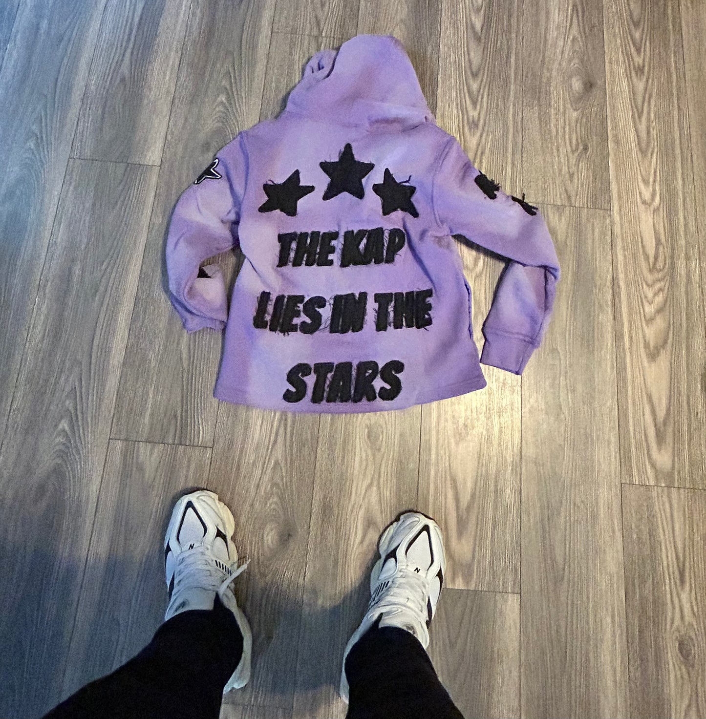 Purple Distressed Icon Zip up